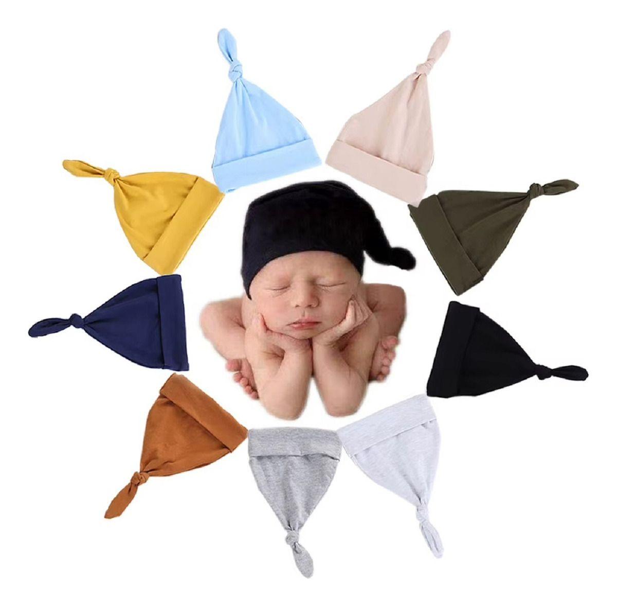 Set 4 Gorros Algodón Recien Nacido Suave Elastico Bebe Lau-0