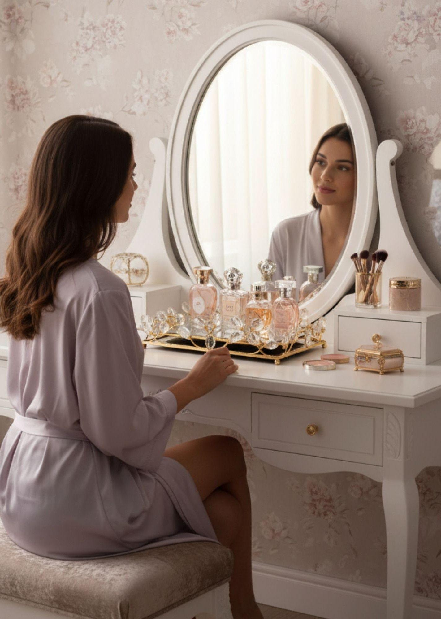 Bandeja Decorativa Elegante Multifuncional Organizador Jhn-3