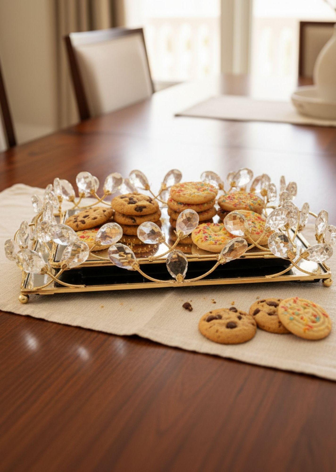 Bandeja Decorativa Elegante Multifuncional Organizador Jhn-7