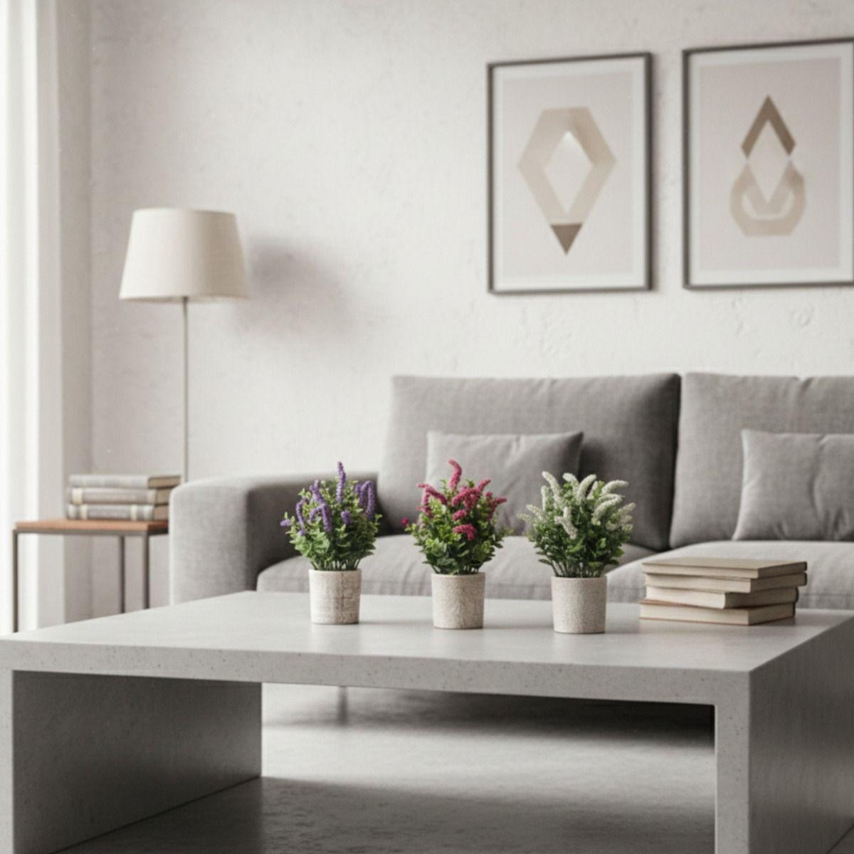 Set 2 Planta Decorativa Artificial Estilo Silvestre Jhn-8