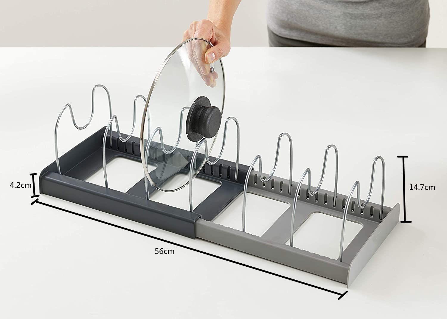 Estante Secar Tapas Organizador Ollas Sartenes Cocina Rondon-6