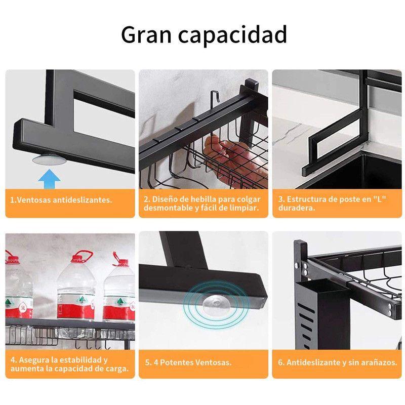 Secaplatos Fregadero Escurridor Secado Organizador Rondon-2