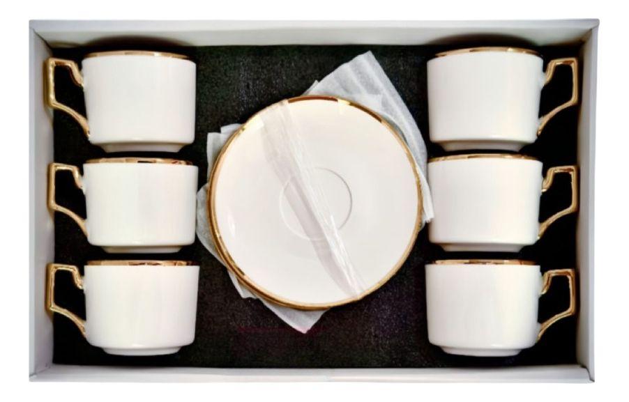 Juego Taza Café Platillo Decorativo Mesa Elegante Hogar Jhn-1