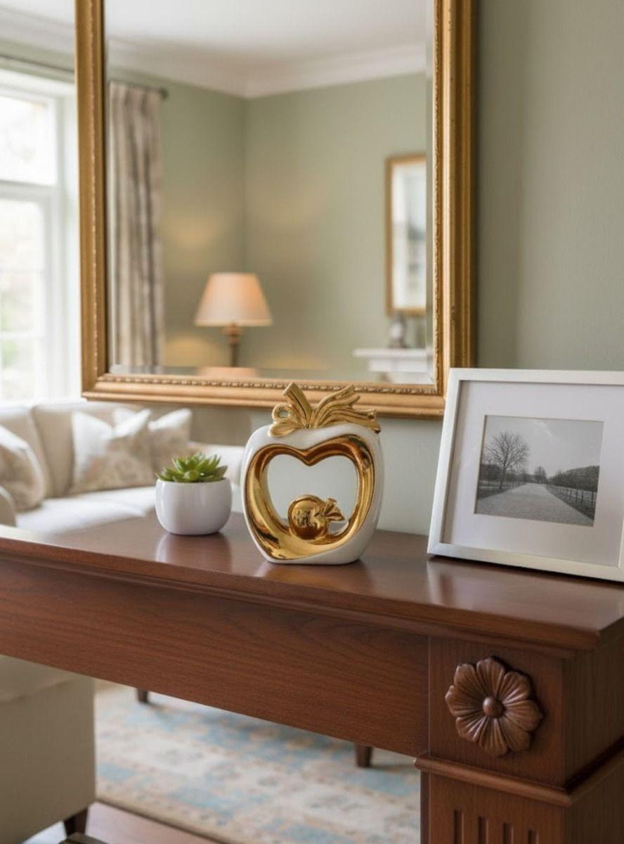 Figura Decorativa Manzana Minimalista Adorno Estatua Jhn-5