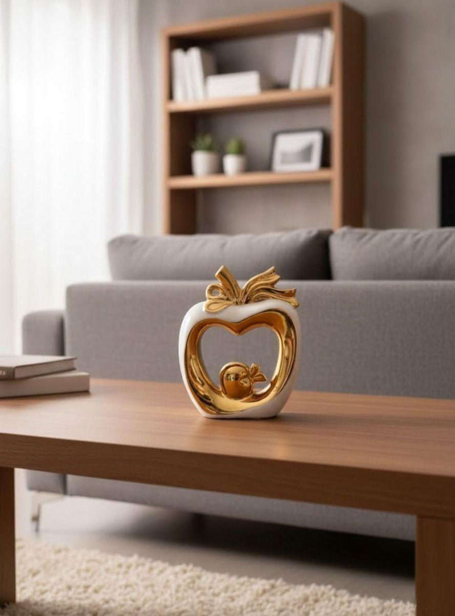Figura Decorativa Manzana Minimalista Adorno Estatua Jhn-9