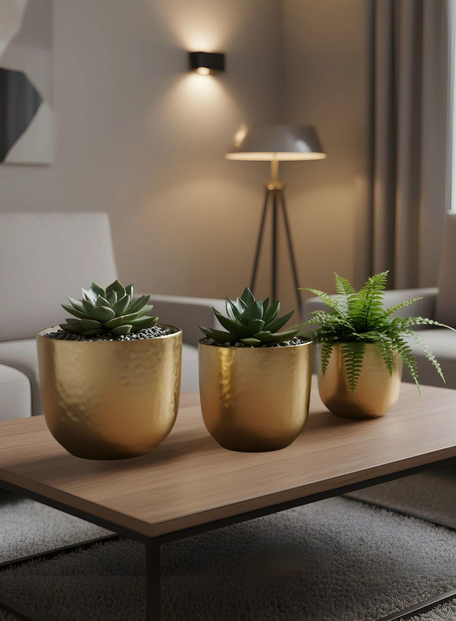 Set 3 Maceta Decorativa Multifuncional Elegante Versátil Jhn-6