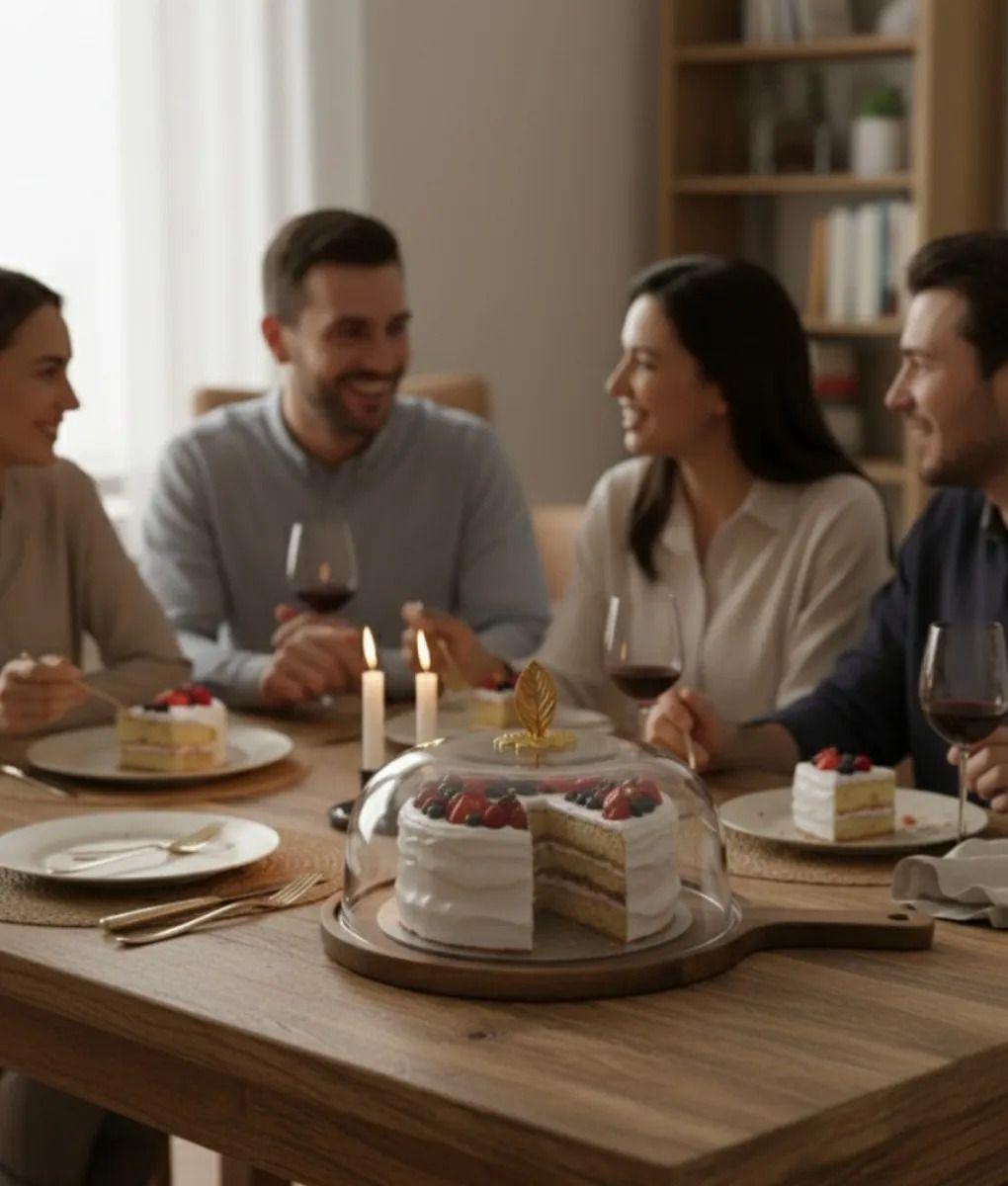 Base Pastelería Servicio Quesos Cúpula Estilo Rústico Jhn-3