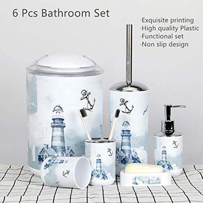 Accesorios Baño 6 Piezas Juego Decoración Baño Rondon-7