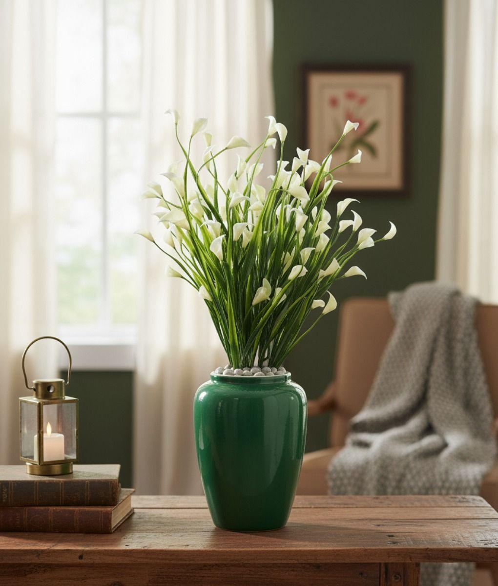 Set 2 Flores Artificiales Ramo Decorativo Adorno Jhn-5