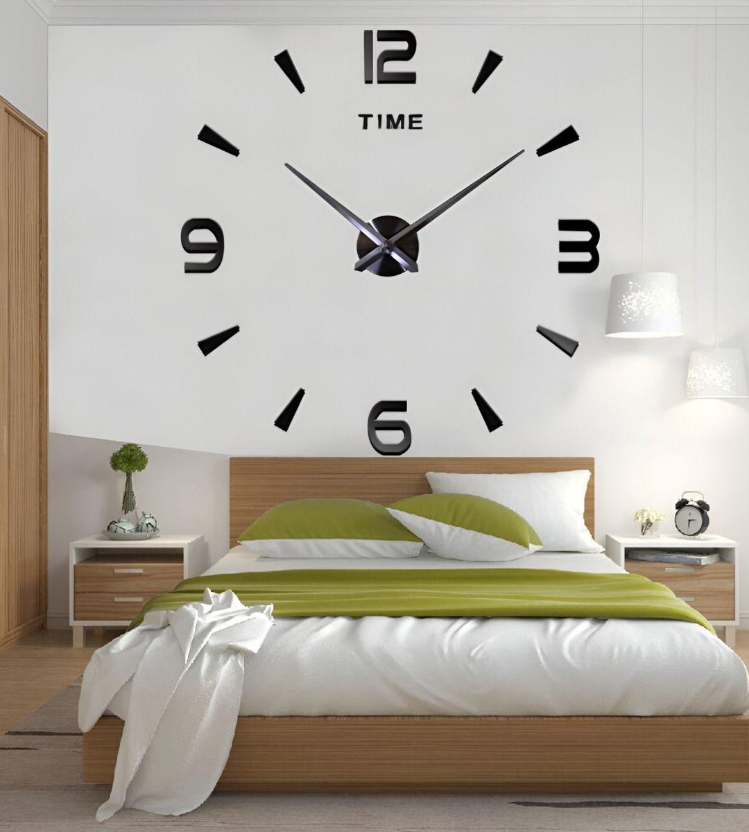 Reloj Pared Grande Moderno 3D Acrílico Decoración Hogar Jhn-3