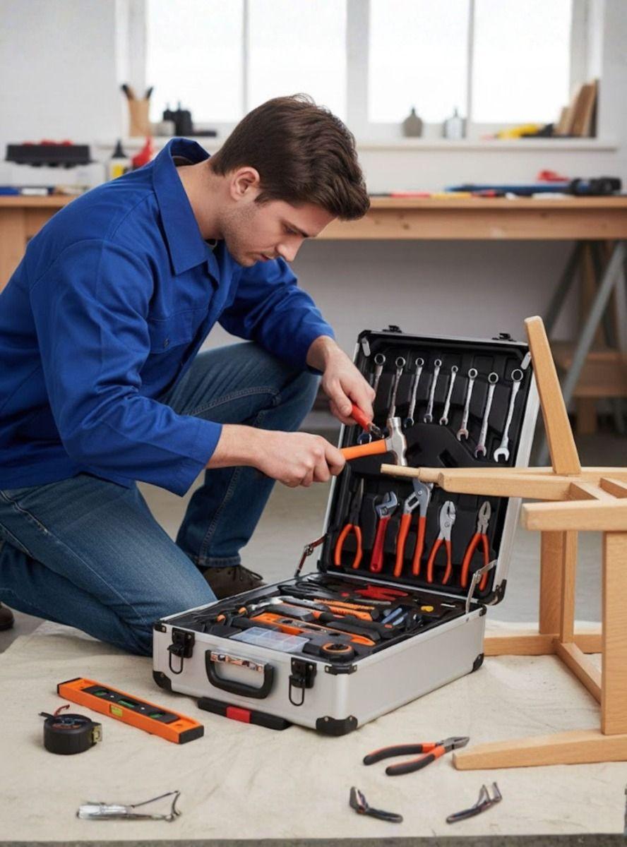 Kit Herramienta Profesional Combinada Maleta Transporte Jhn-2