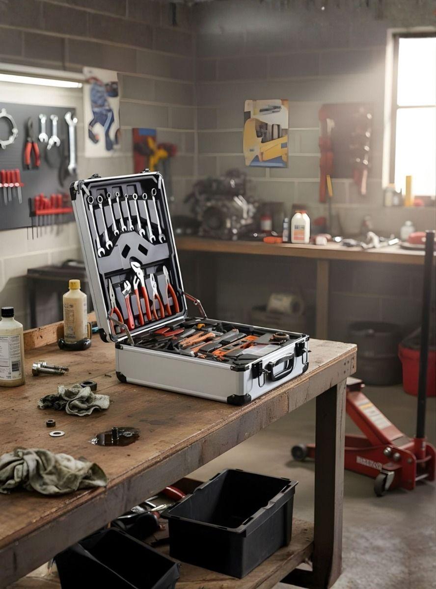 Kit Herramienta Profesional Combinada Maleta Transporte Jhn-9