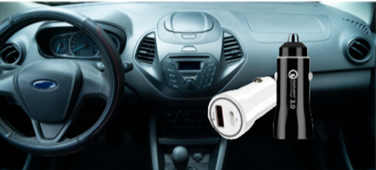 Set 3 Cargador Cigarrera Carro Doble Puerto USC Tipo C Lau-6