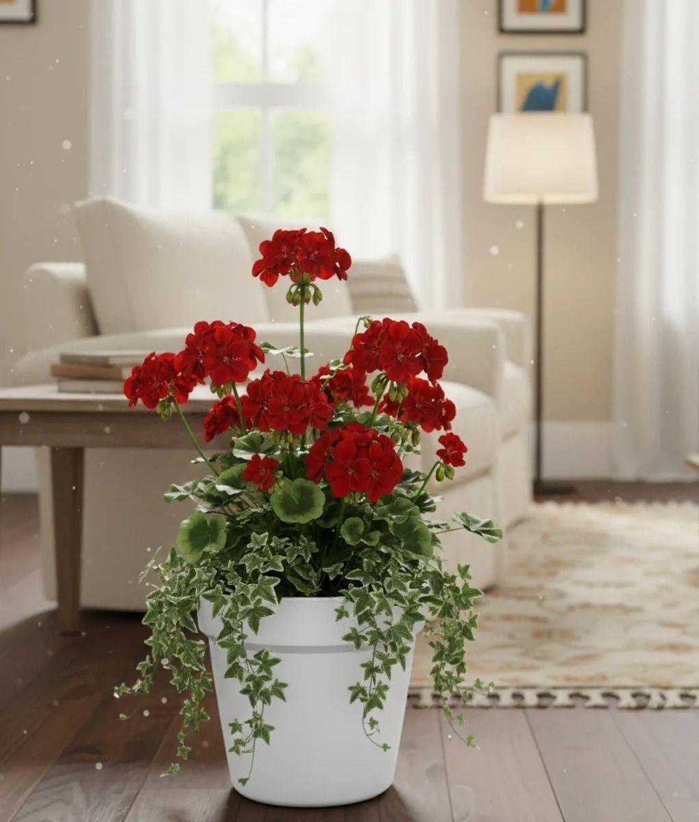 Set 2 Macetero Decorativo Diseño Cilíndrico Moderno Jhn-9