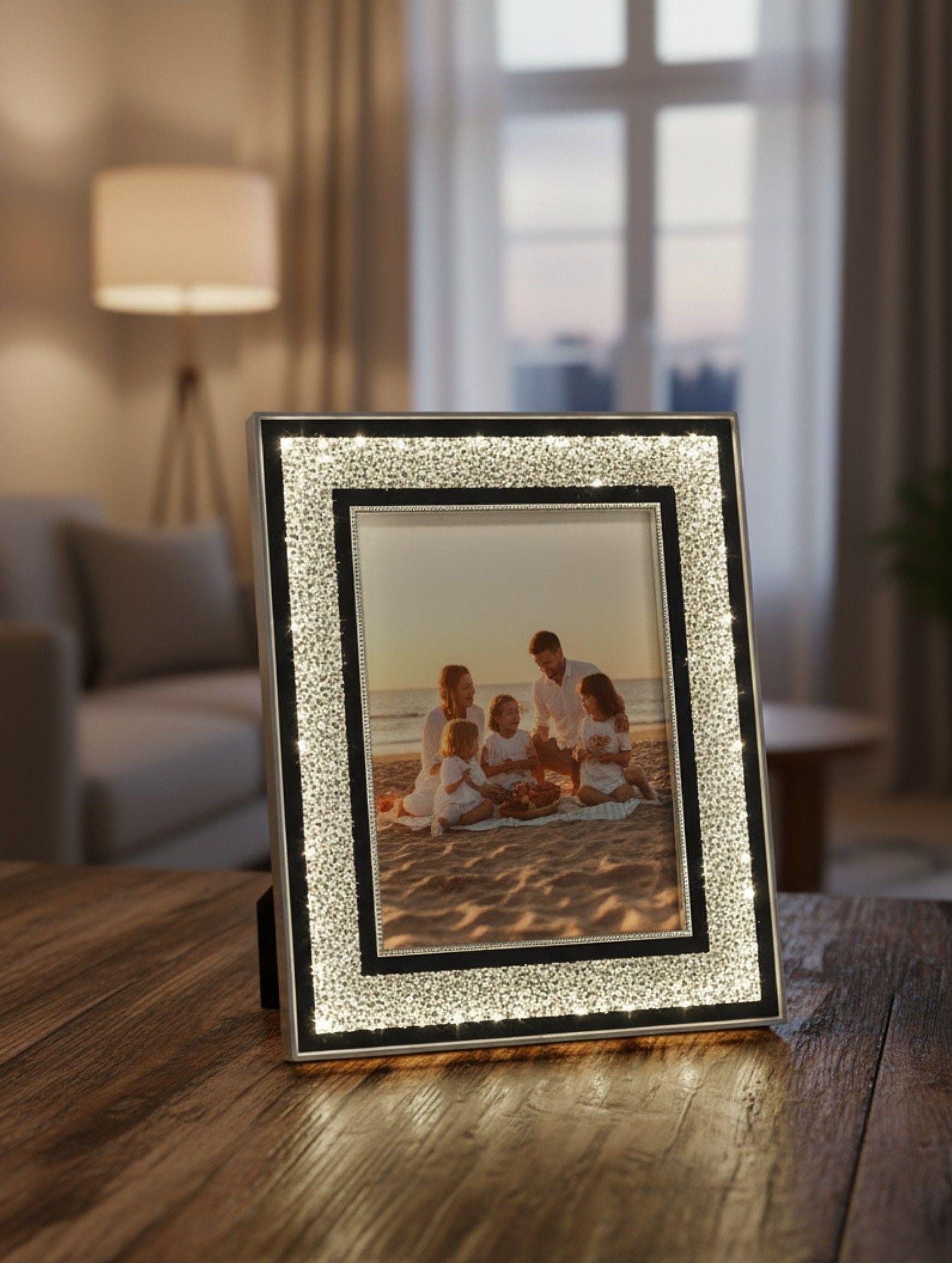 Marco Fotos Decorativo Elegante USB Adorno Hogar Jhn-3