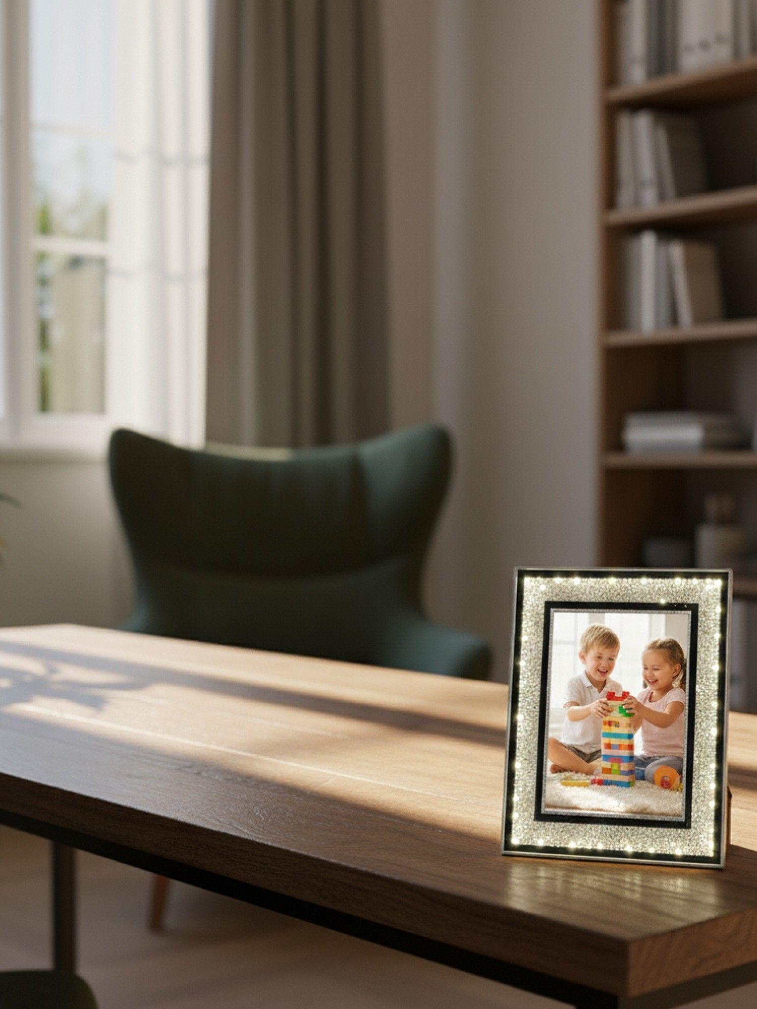 Marco Fotos Decorativo Elegante USB Adorno Hogar Jhn-4