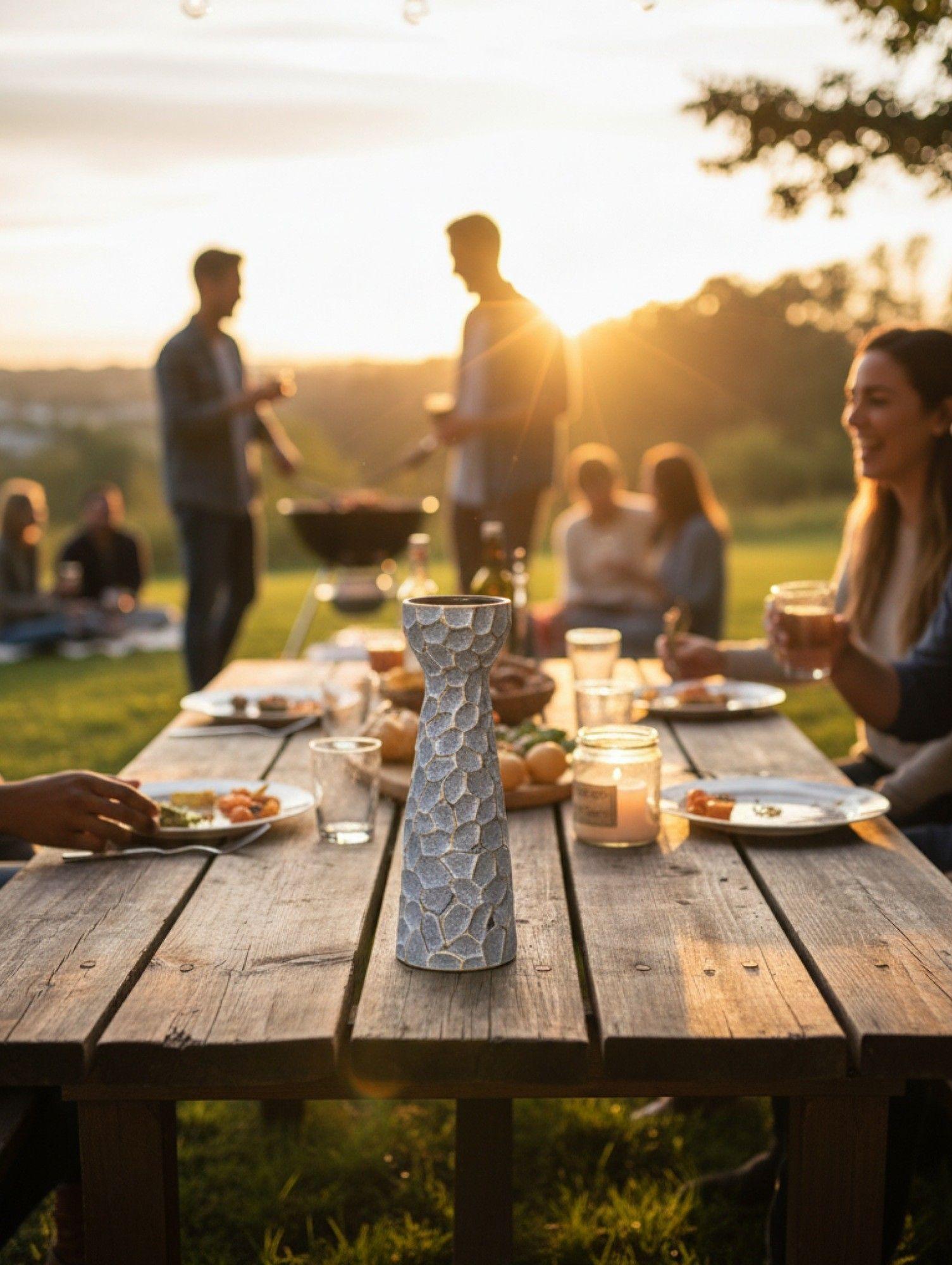 Portavelas Decorativo Candelabro Adorno Textura Jhn-4