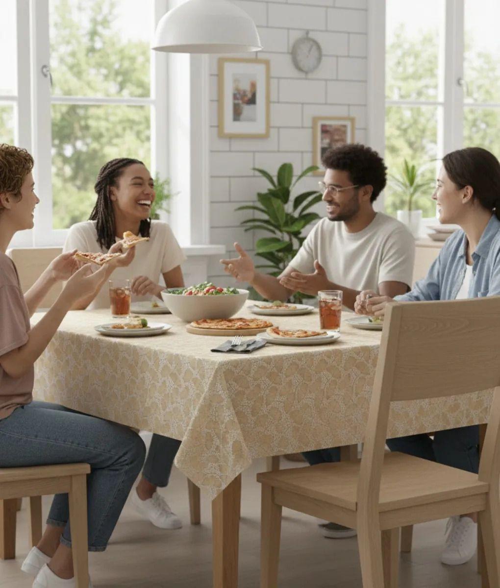 Mantel Decorativo Mesa Encaje Textura Diseño Elegante Jhn-3