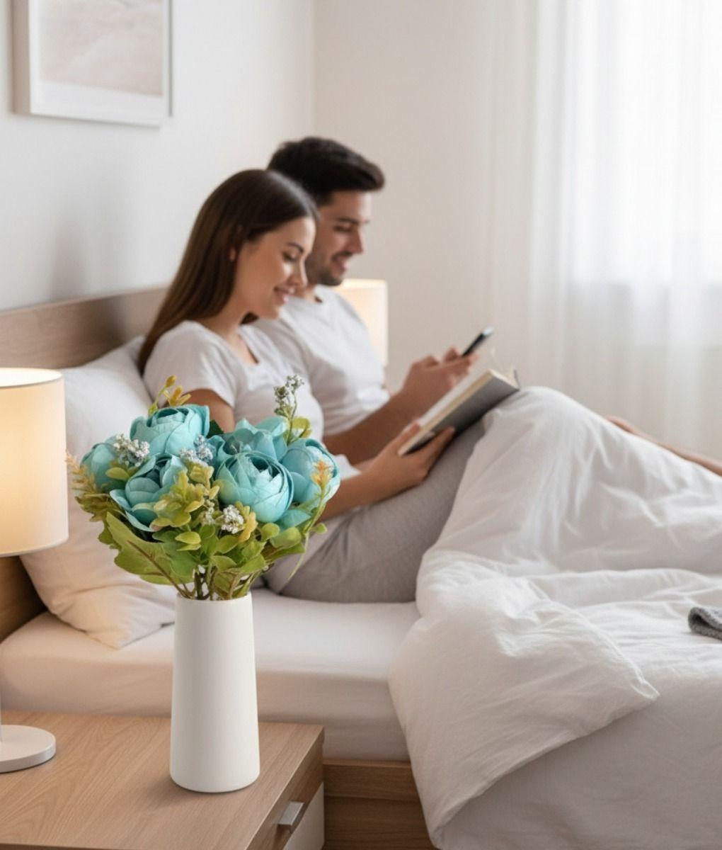 Set 3 Ramo Flores Artificiales Belleza Adorno Frescura Jhn-4