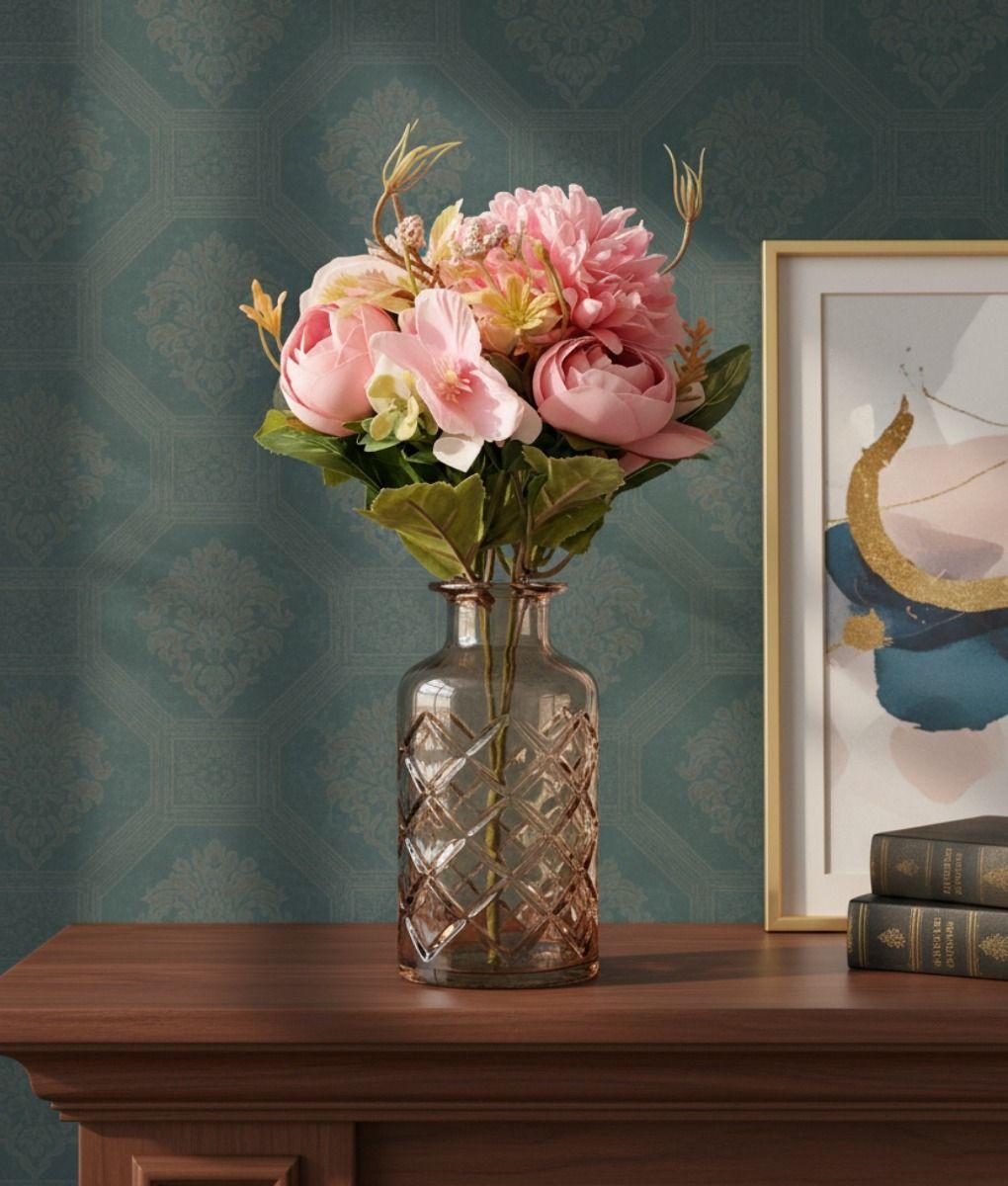 Set 3 Ramo Flores Artificiales Belleza Adorno Frescura Jhn-9