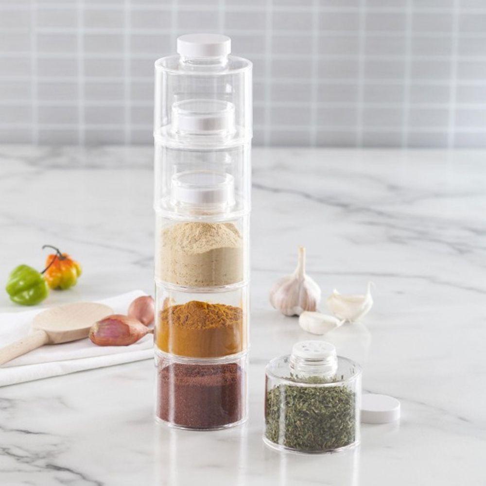 Almacenamiento Condimentos Apilable Botella Cocina Rondon-5