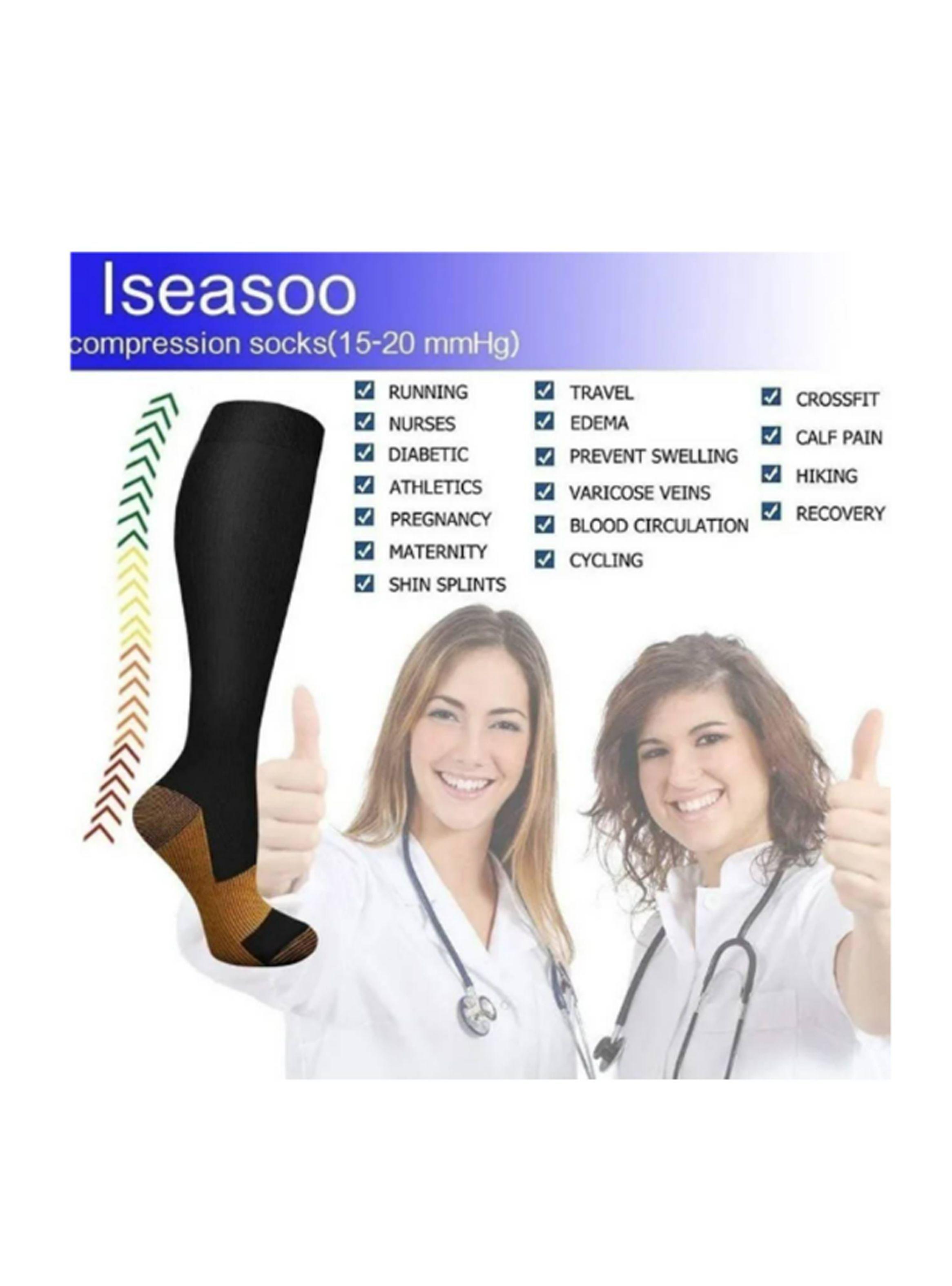Pack 6 Calcetines de Compresion con fusion de cobre-1