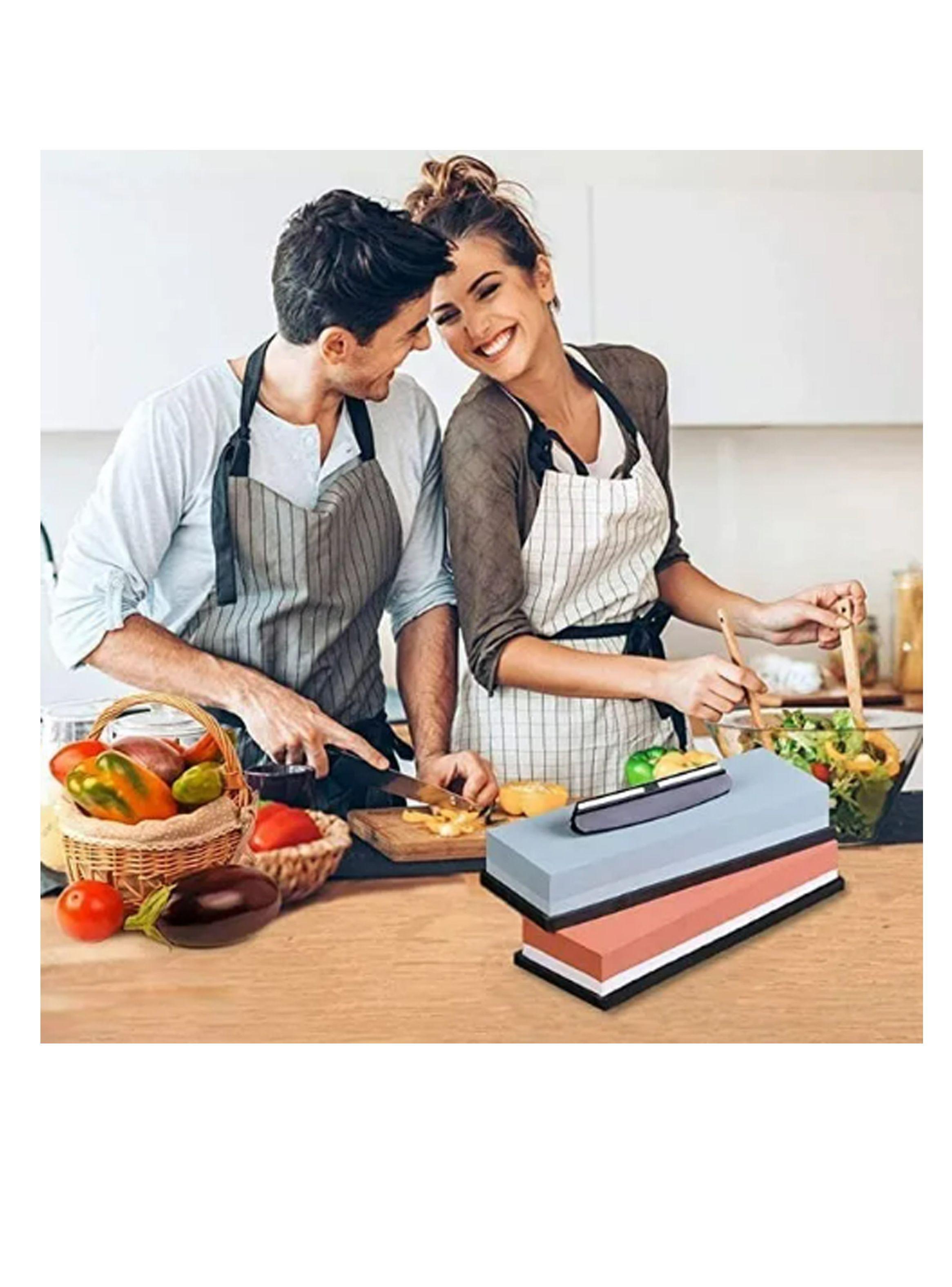 Set Piedras De Afilar 400/1000 3000/8000 + Guía + Base Bambú-7