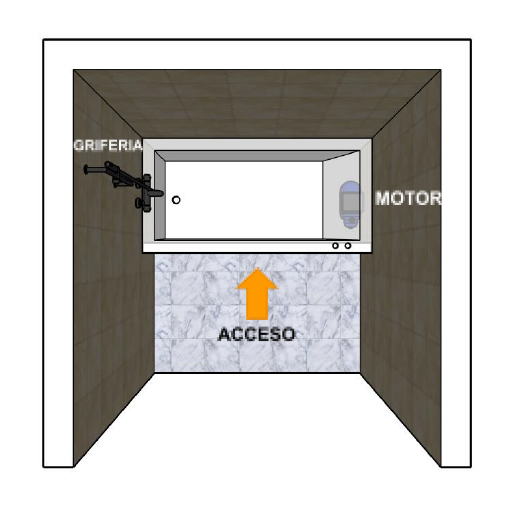 Tina de Hidromasaje Mainau - 185x120x48cm-6