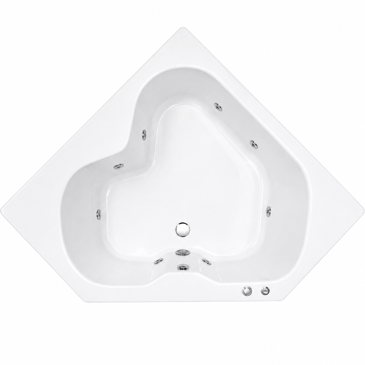 Tina Hidromasaje Bermuda 150x150 acrílico sanitario 8 Jets Der-2