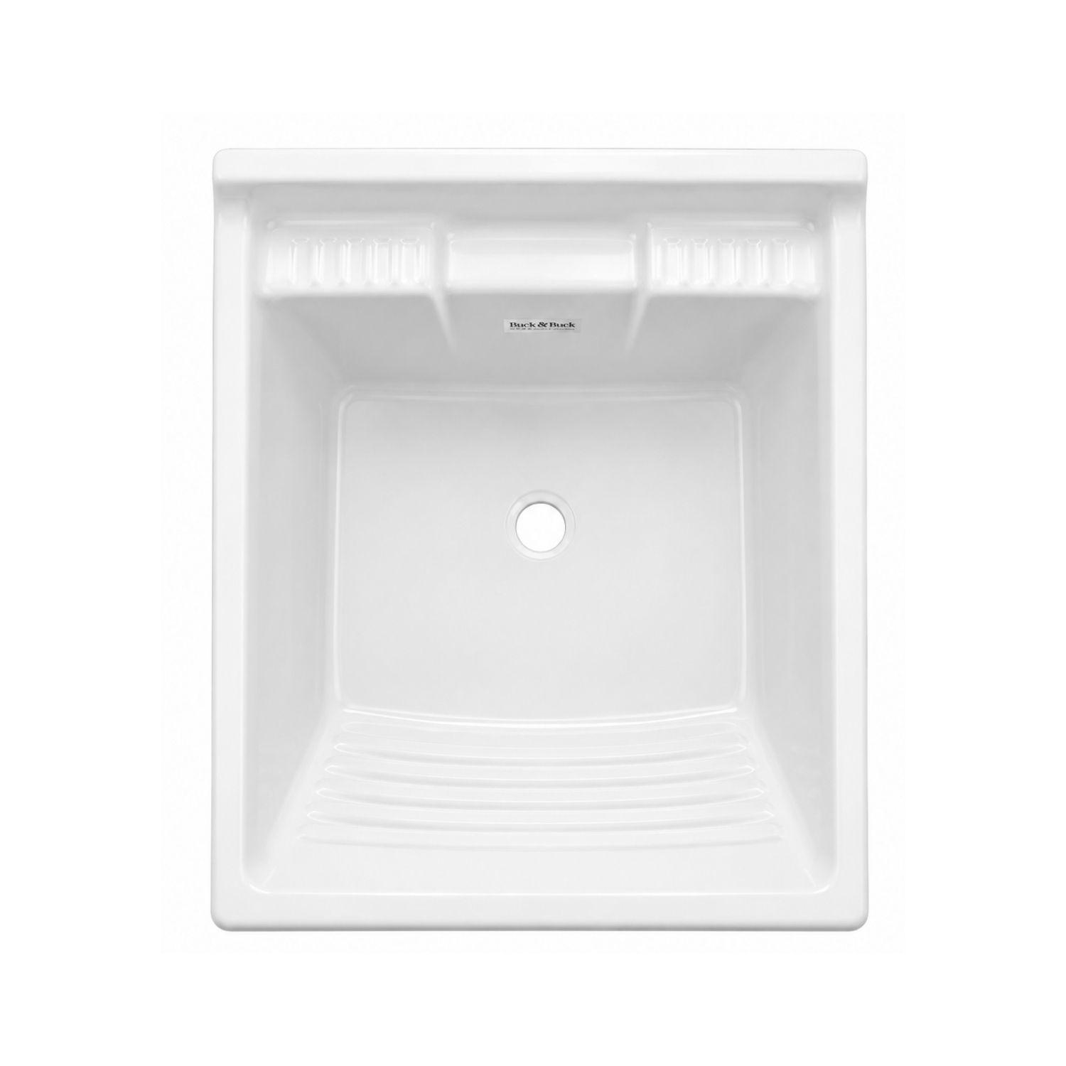 Lavadero de ropa Buck&Buck de 50x60x30cm en acrílico sanitario con jabonera-2