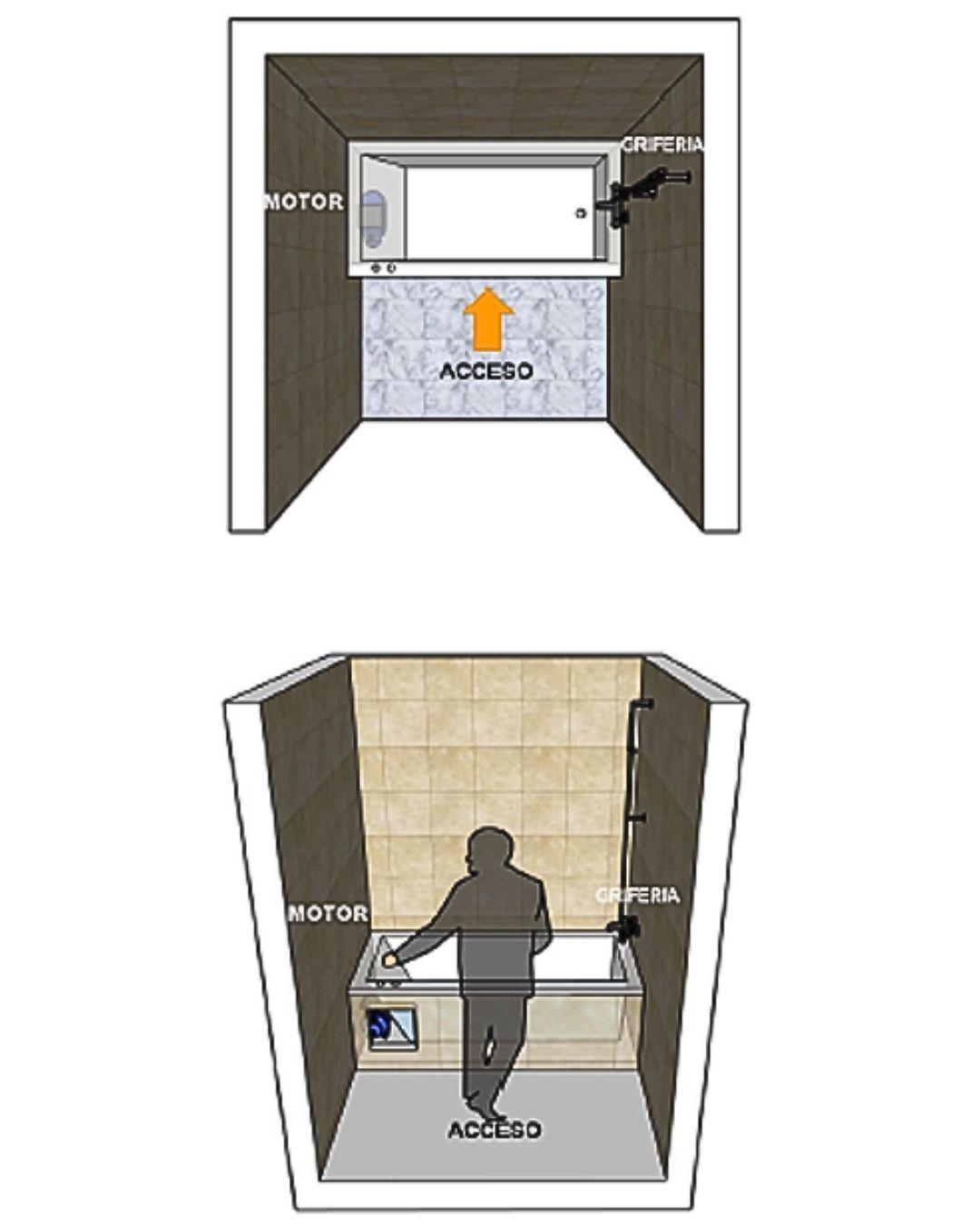 Tina Hidromasaje Aloha 160x72 acrílico sanitario 8 Jets Izq-6