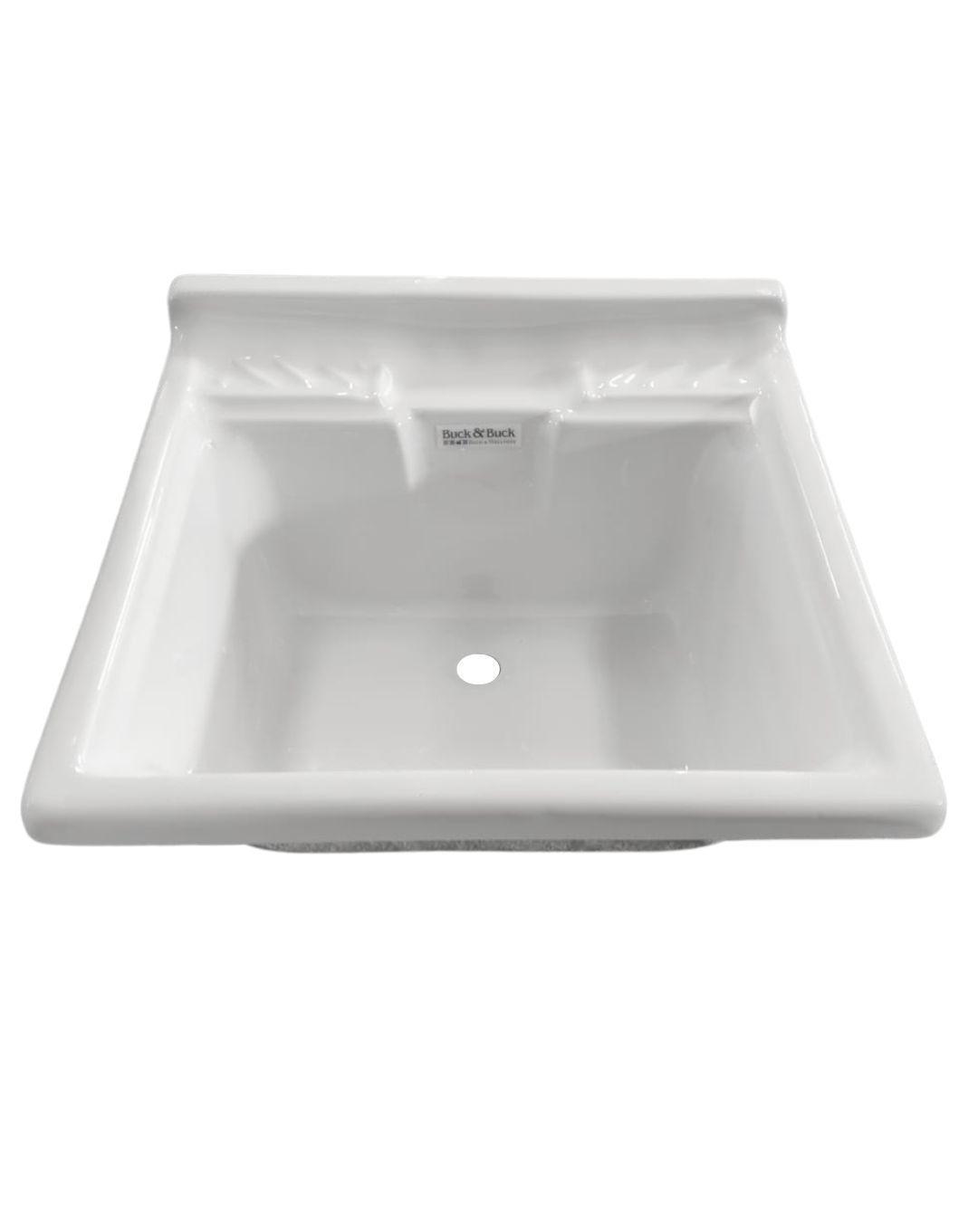 Lavadero de ropa Buck&Buck de 60x60x33cm en acrílico sanitario con jabonera-2