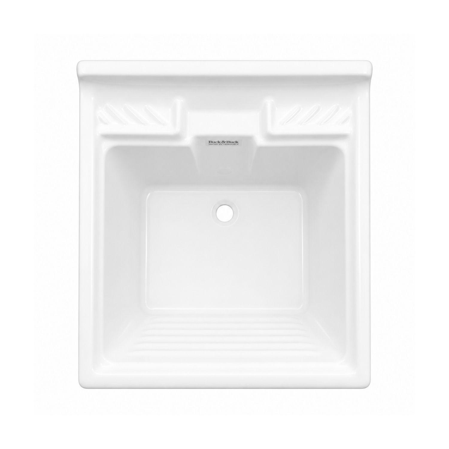Lavadero de ropa Buck&Buck de 60x60x33cm en acrílico sanitario con jabonera-2