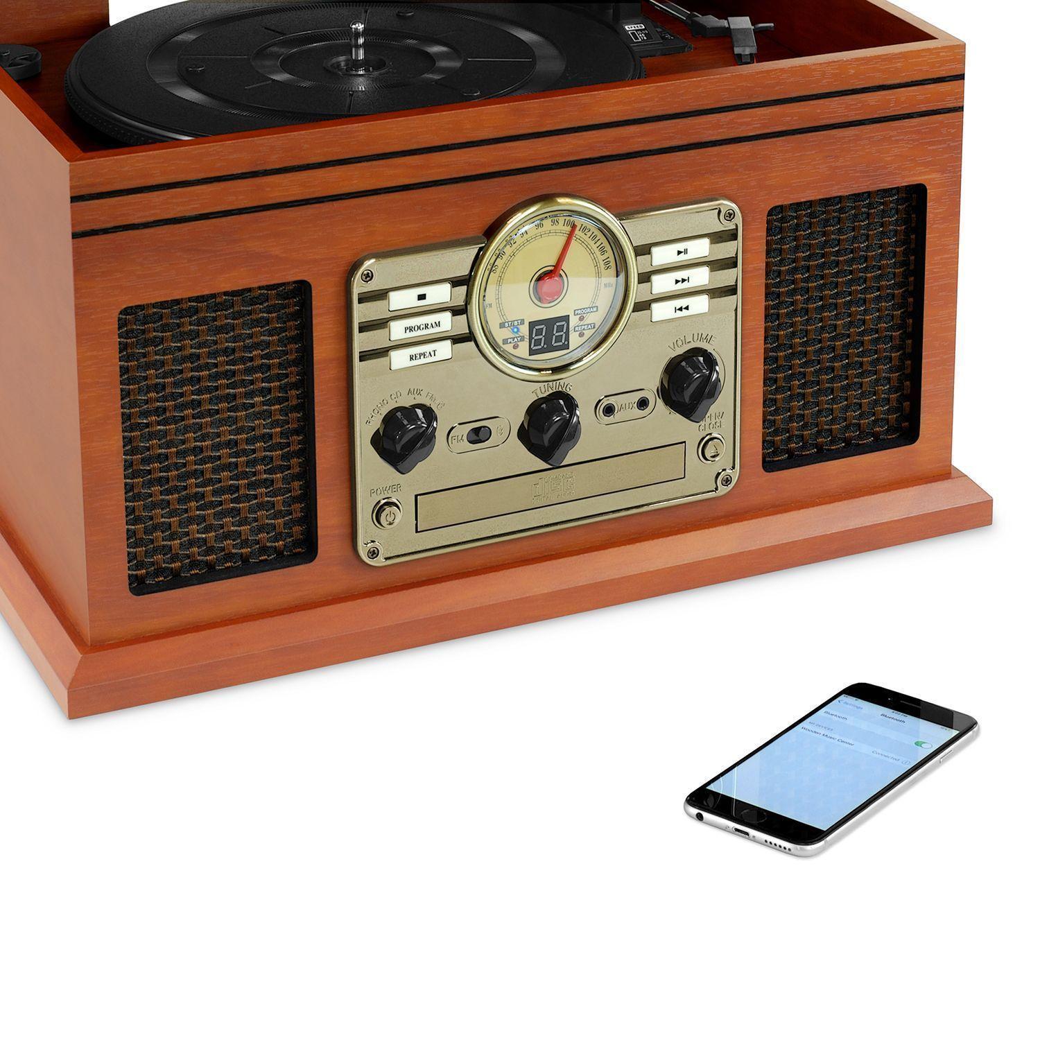 Tornamesa Classic Vintage Victrola 6 en 1-2
