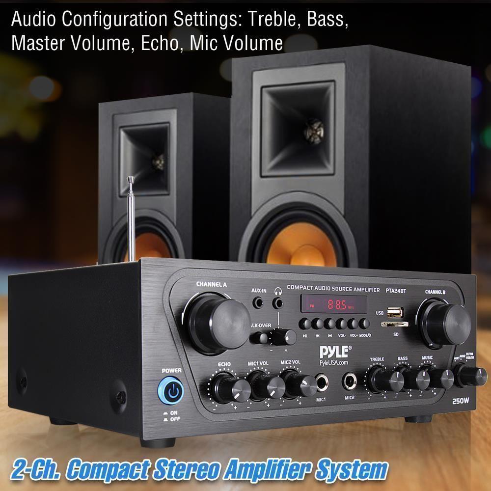 Amplificador de Audio 2 canales con Bluetooth-4