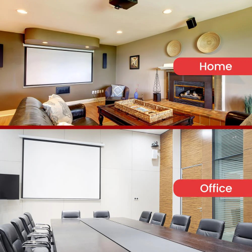 Pantalla Telón Para Projector Roller 84 pulgadas-1