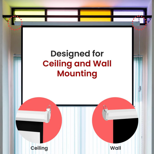 Pantalla Telón Para Projector Roller 84 pulgadas-6