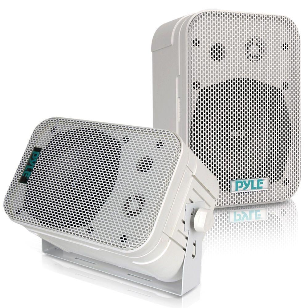 Parlantes interior exterior Pyle 40w blanco-0