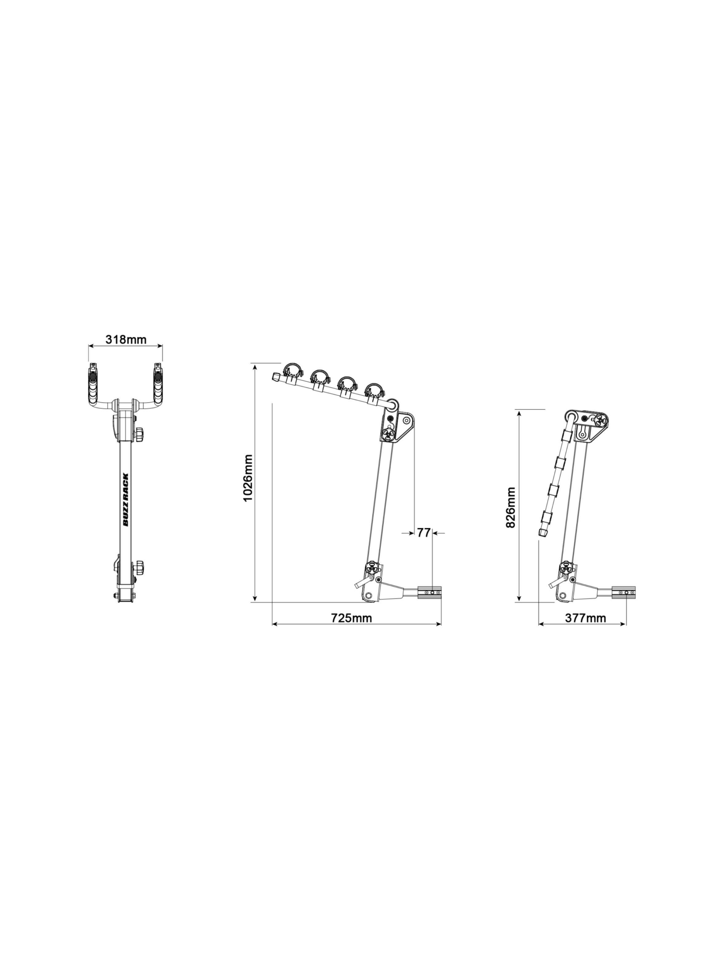 Porta Bicicletas Moose H4 Buzzrack para cubo-7