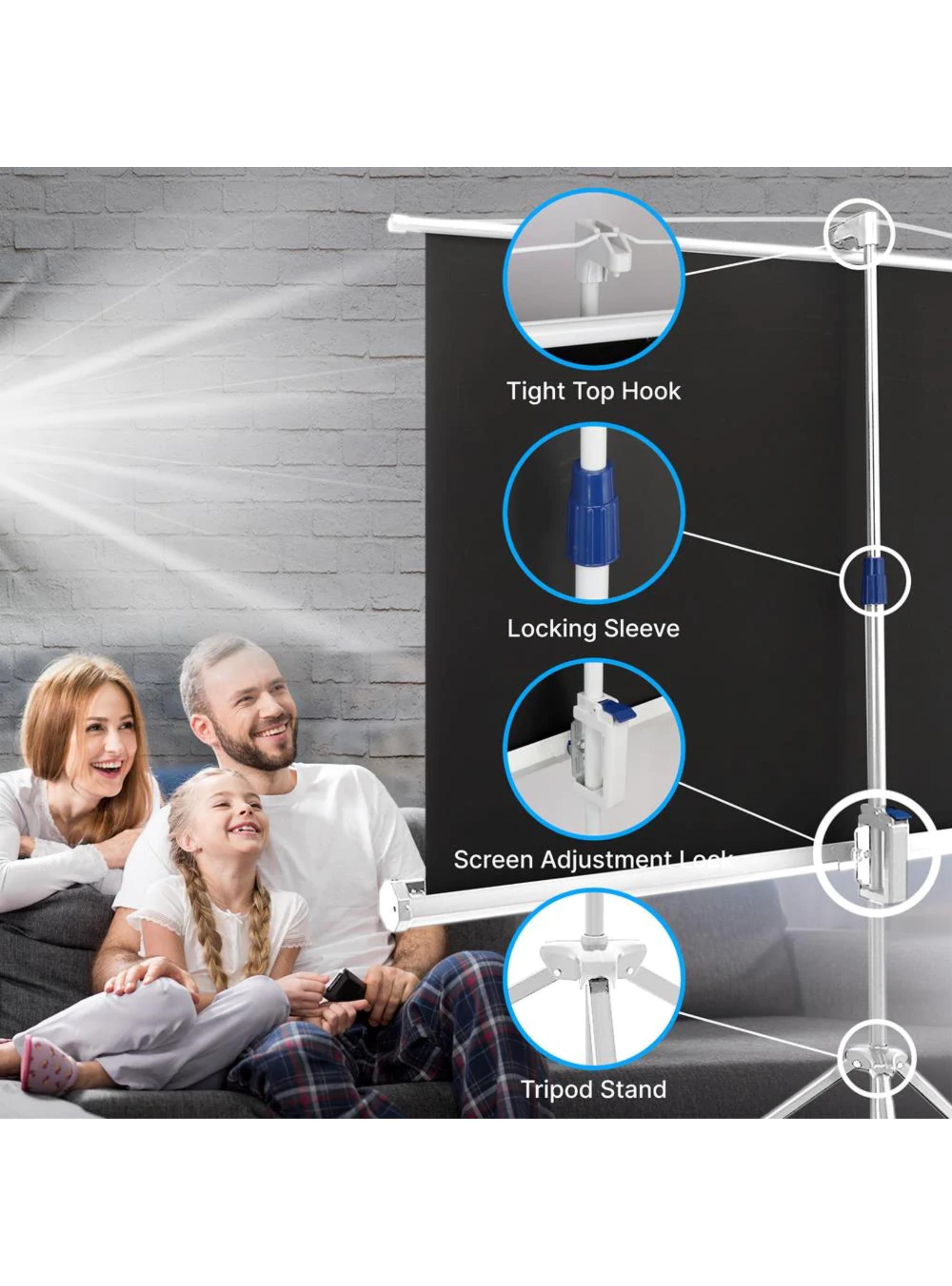 TELÓN PANTALLA TRIPODE PARA PROYECTOR  84 PULGADAS-2