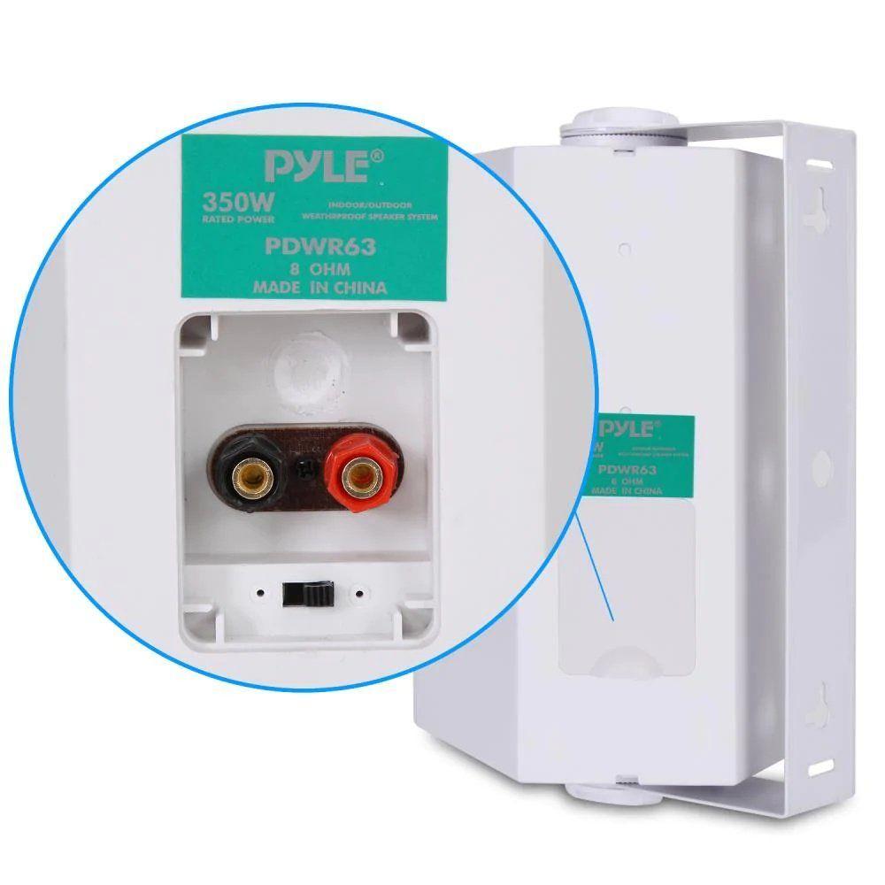 Parlante Interior Exterior Hifi Pyle 350 watts Blancos-3