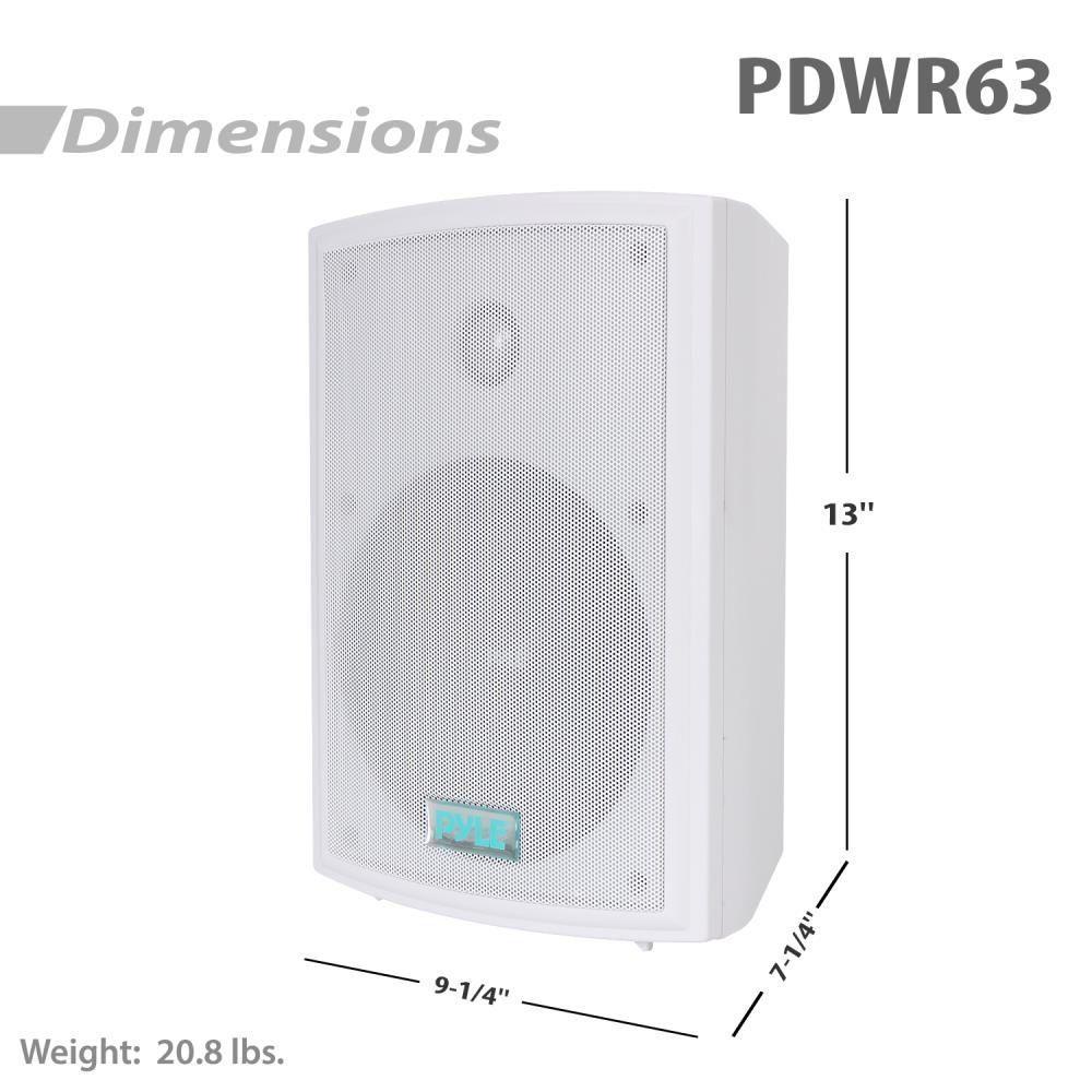 Parlante Interior Exterior Hifi Pyle 350 watts Blancos-4