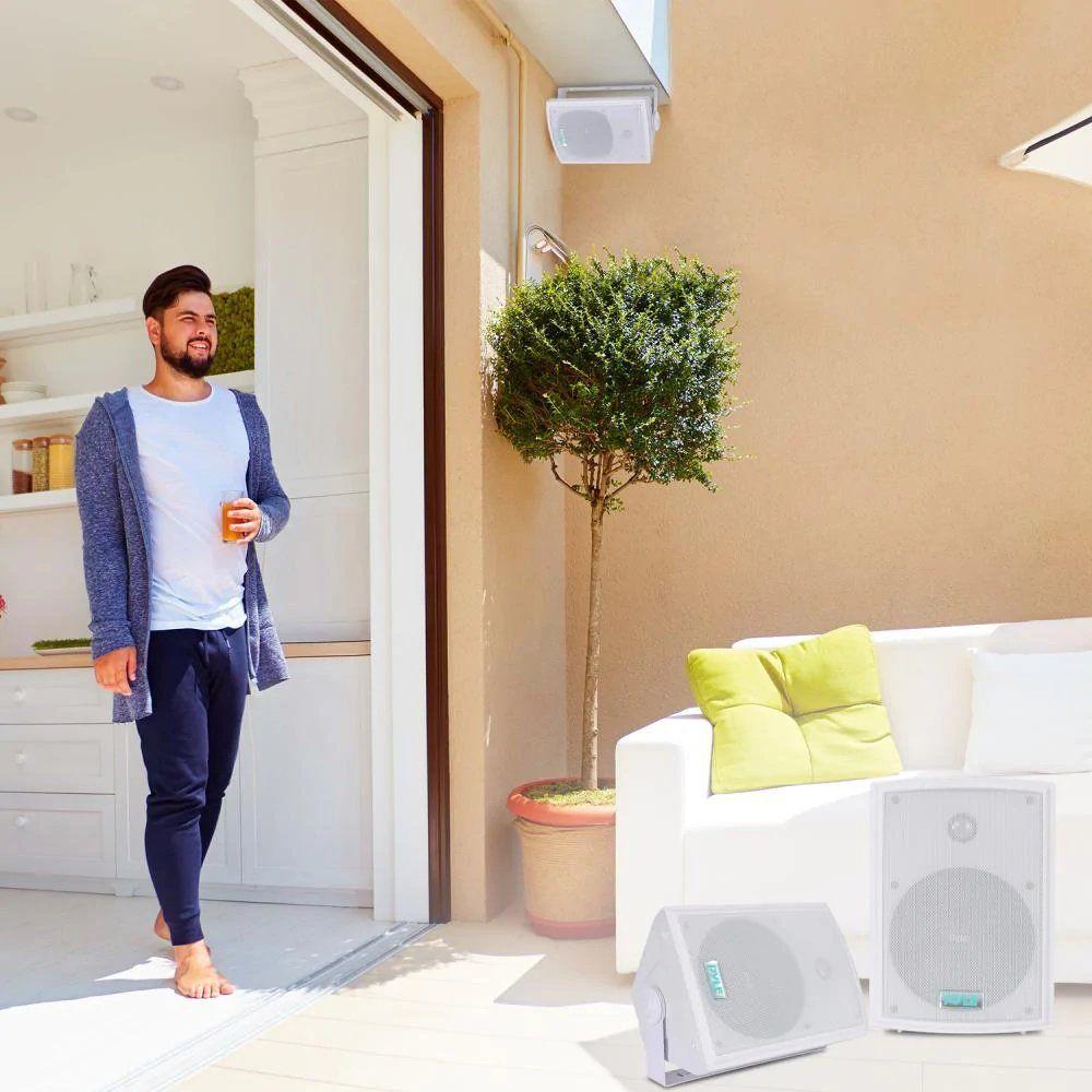 Parlante Interior Exterior Hifi Pyle 350 watts Blancos-2