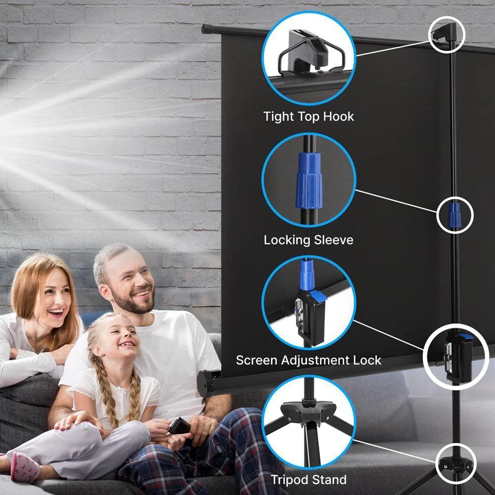 Pantalla telón tipo tripode para proyector pyle 100 pulgadas- blanca-4