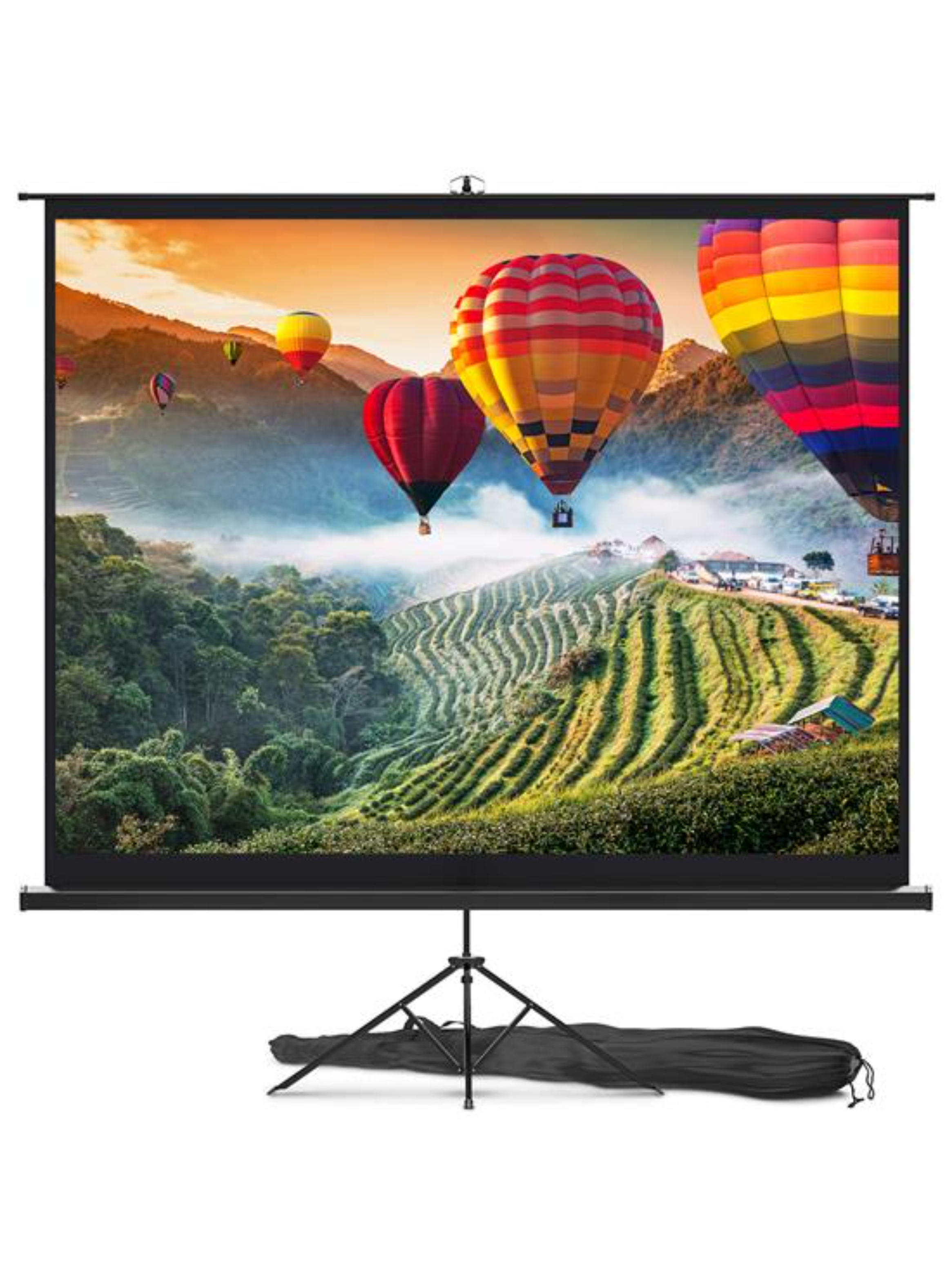 Pantalla telón tipo tripode para proyector pyle 100 pulgadas- blanca-0