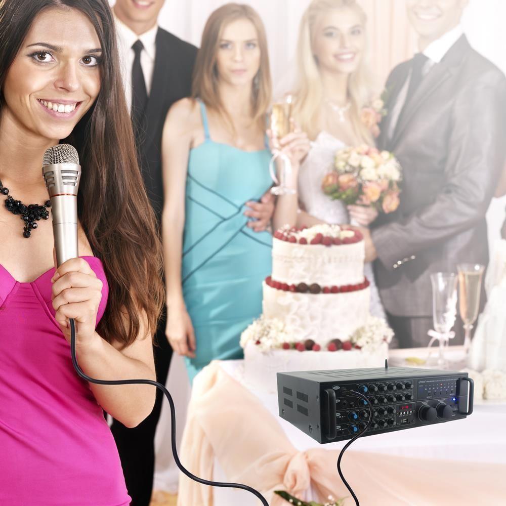 Amplificador Mixer Karaoke de 2000 watts y BT-3