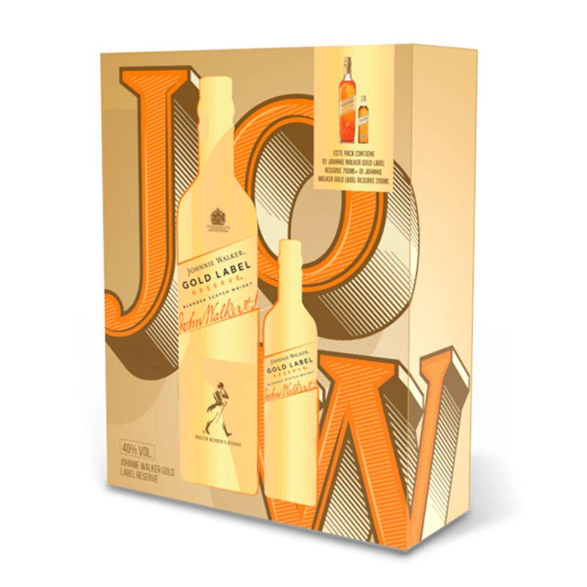 Johnnie Walker Gold Label Reserve 750 ml Petaca 200 ml-0