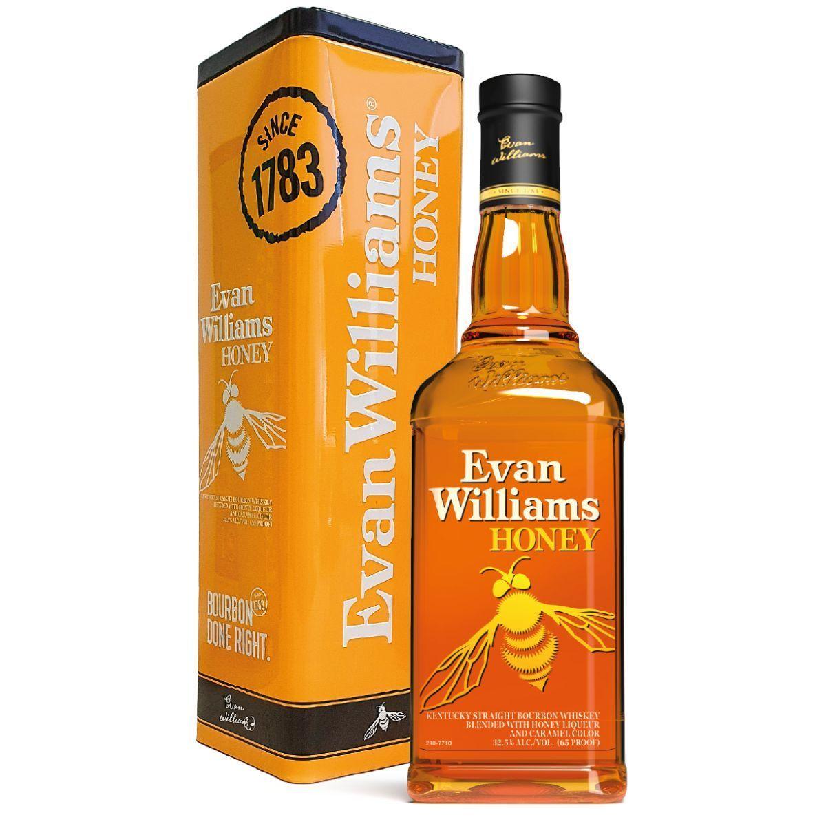 Whiskey Evan Williams Honey Tin Box 750ml-0
