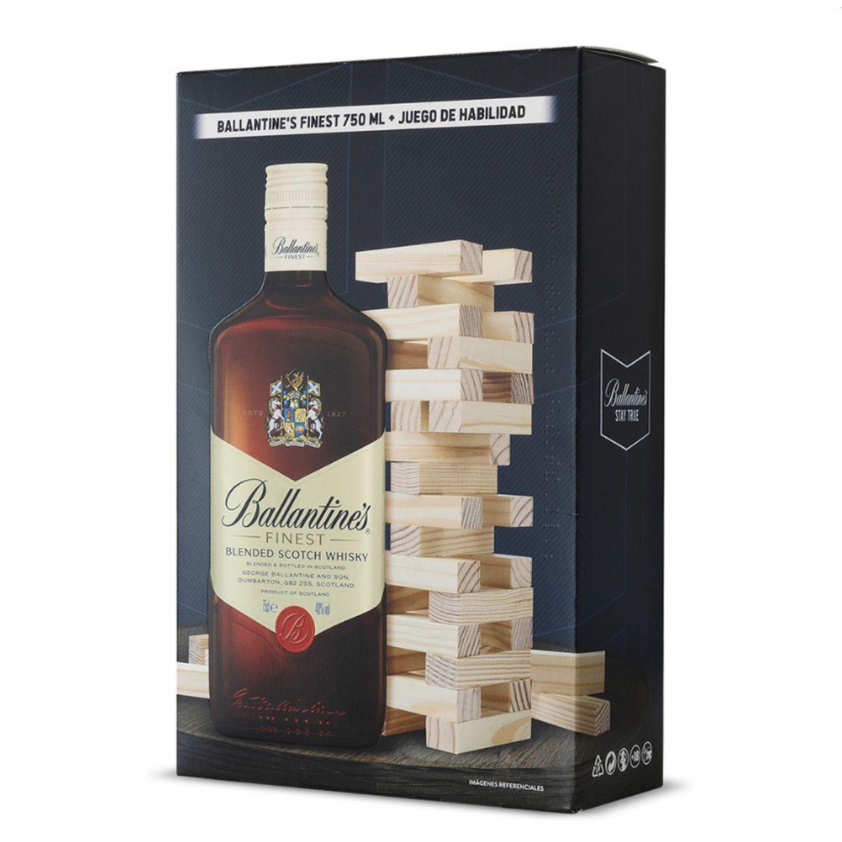 Pack Whisky Ballantines Finest 750ml Jenga-0