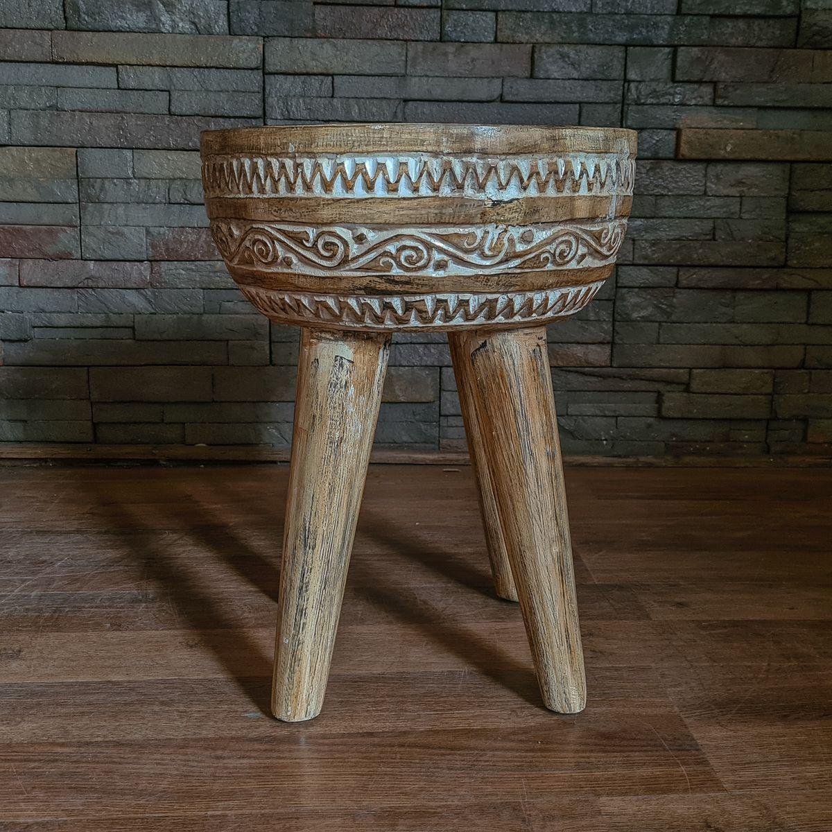 Piso / Mesa lateral Santorini 35x35x45 altura-1